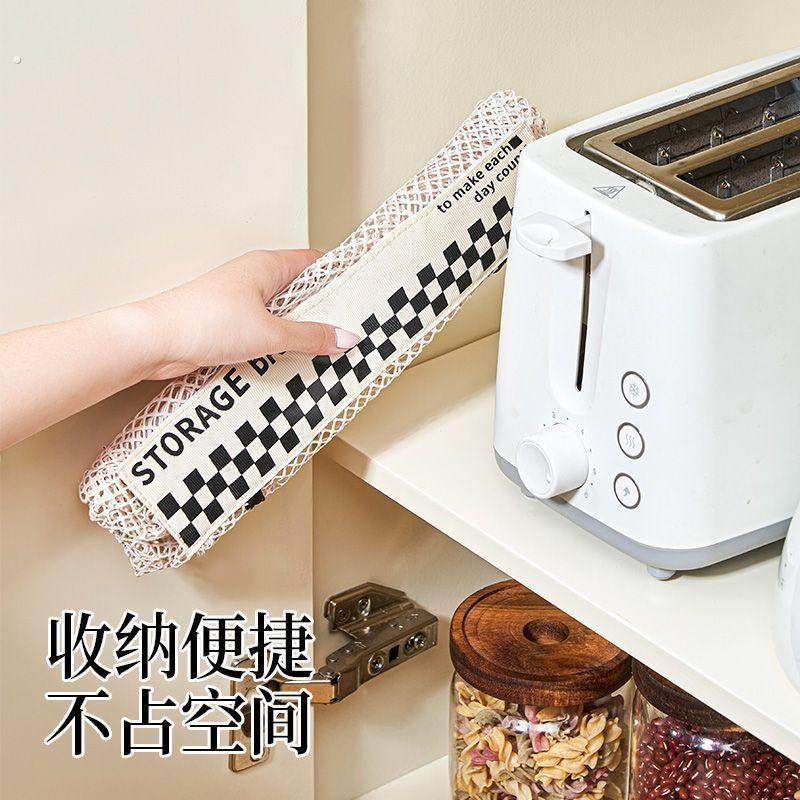 垃圾袋收纳神器厨房塑料袋魔术贴网兜网袋子墙壁挂式柜门装方便袋,淘宝优惠券,粉丝福利购,淘宝优惠卷