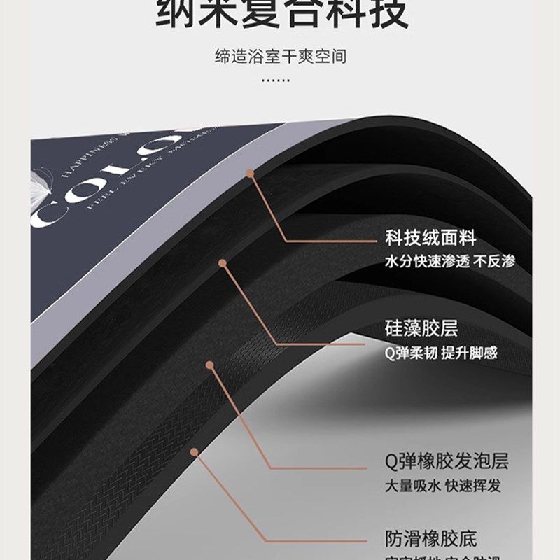 矽藻泥厨房地垫防滑防油吸水脚垫家用耐脏免洗可擦地毯防污专用垫,淘宝优惠券,粉丝福利购,淘宝优惠卷