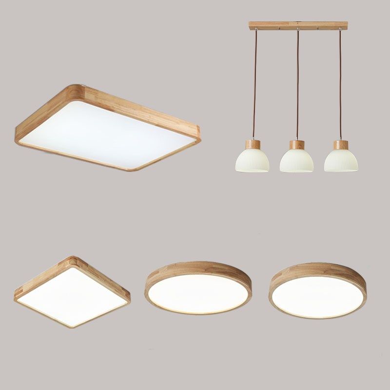 北欧实木圆形卧室led超薄日式客厅吸顶灯复古侘寂风原木套餐灯具,淘宝优惠券,粉丝福利购,淘宝优惠卷