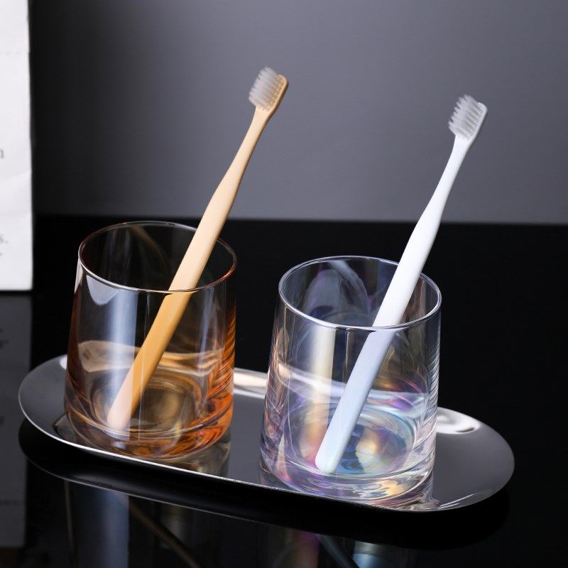酒店漱口杯家用情侣玻璃牙杯北欧风洗漱杯宾馆水杯民宿客栈刷牙杯,淘宝优惠券,粉丝福利购,淘宝优惠卷