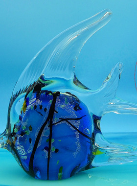 玻璃燕尾鱼琉璃创意家居装饰工艺品餐客厅酒柜摆件结婚礼物送闺蜜