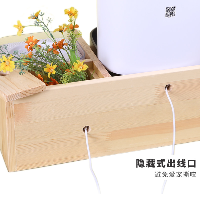 派旺宠物喂食器小佩饮水机组合碗架狗碗架子猫咪餐桌餐台实木,淘宝优惠券,粉丝福利购,淘宝优惠卷