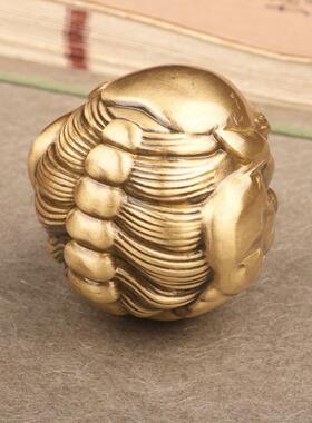 采购产品全黄铜皮绣手摇板，手摇片，养生减压手摇健身球，老年人