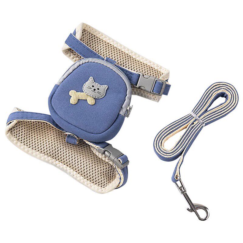 猫咪牵引绳小背包胸背带外出专用防挣脱绳链子可调节网红遛猫绳,淘宝优惠券,粉丝福利购,淘宝优惠卷