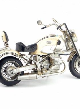 复古怀旧铁艺创意手工工艺品宝马R1200C摩托车铁皮车模型生日礼物