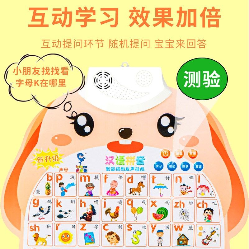 宝宝启蒙早教有声挂图点读发声语音识字学习挂画男女孩婴幼儿玩具,淘宝优惠券,粉丝福利购,淘宝优惠卷