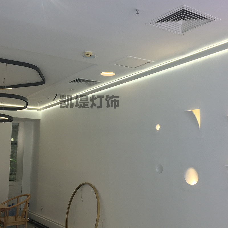 发光石膏线条灯免开槽免吊顶铝槽LED智能调色明装洗墙顶角线形灯,淘宝优惠券,粉丝福利购,淘宝优惠卷