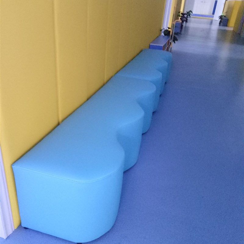 定制早教中心沙发培训中心异型沙发长条凳家长等候休息区沙发长凳,淘宝优惠券,粉丝福利购,淘宝优惠卷