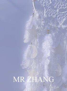 MR ZHANG捕梦网原创白色清新民宿挂饰梦幻生日礼物少女氛围感房间