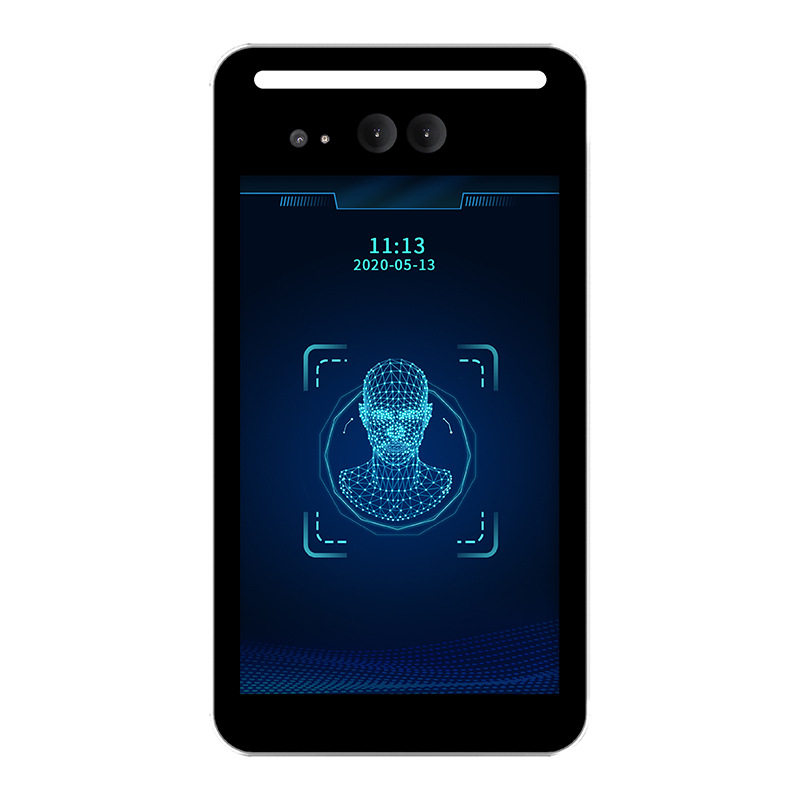 Android face recognition access control machine, face brushing and attendance all-in-one machine, barrier gate, 8-inch ID verification panel, outdoor waterproof