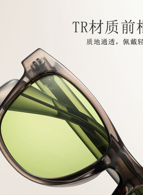 复古方框偏光男士驾驶防UV墨镜
