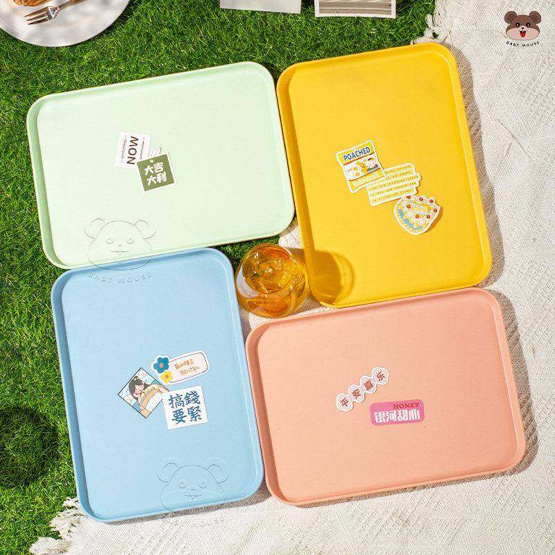 马卡龙小麦秸秆托 托盘防潮高颜值咖啡厅日式简约风茶盘水杯盘ins,淘宝优惠券,粉丝福利购,淘宝优惠卷