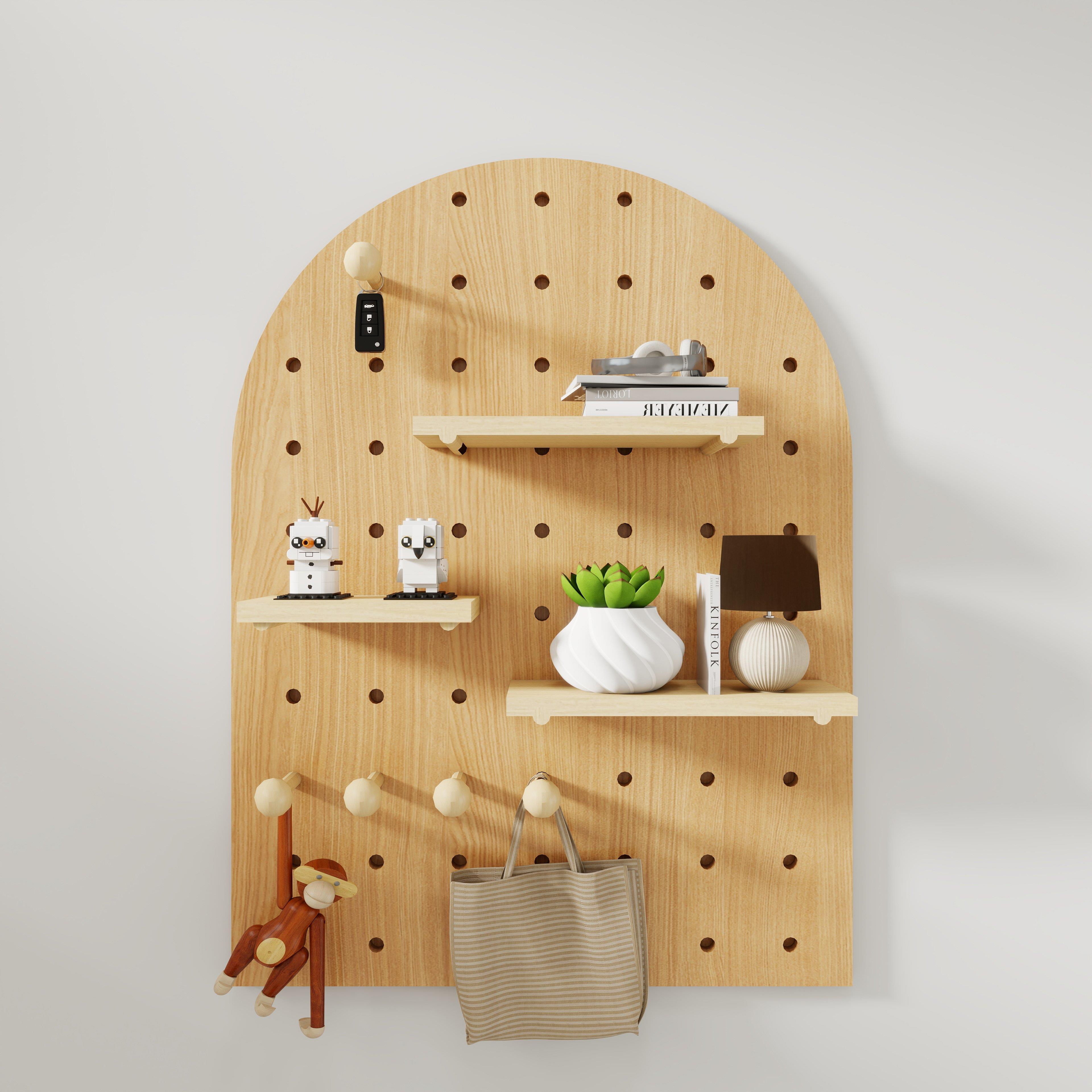 Special price solid wood perforated board leakage clearance clearance slightly defective perforated board box entry entrance shelf wall covering