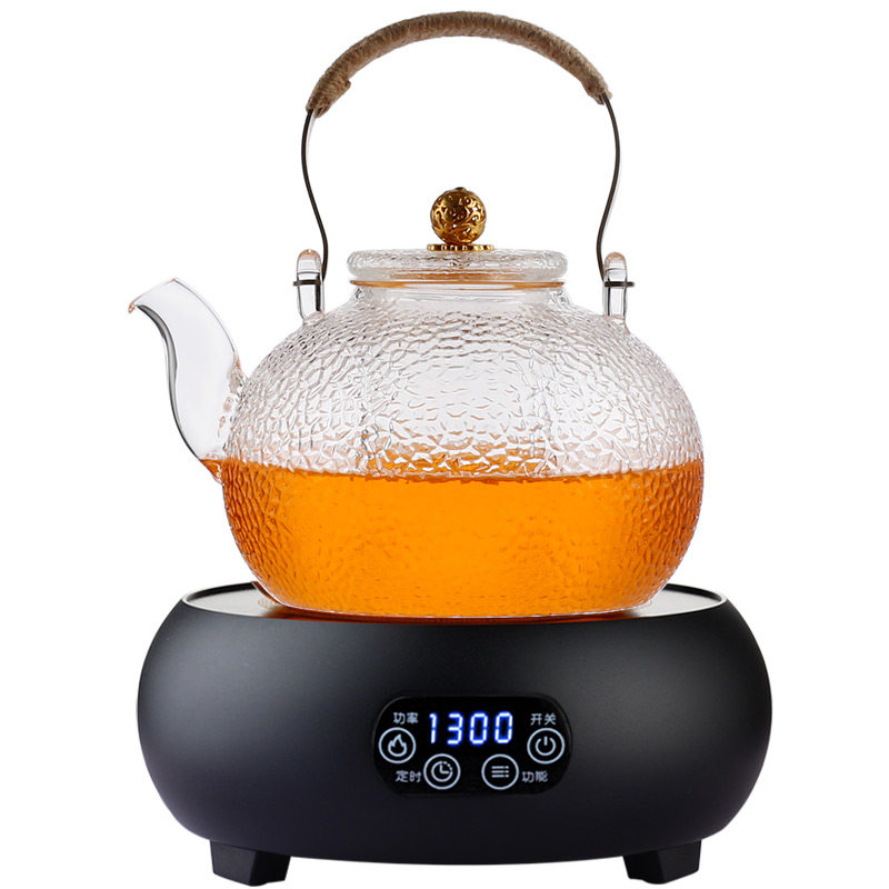 大容量锤纹玻璃提梁煮茶壶普洱白茶电陶炉耐高温烧水养生泡茶壶,淘宝优惠券,粉丝福利购,淘宝优惠卷