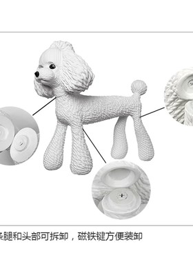 泰迪狗摆件宠物店装饰狗模型家居装饰泰迪衣服拍摄道具可爱狗摆件