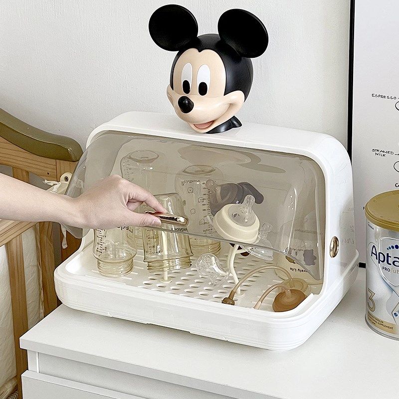 奶瓶收纳盒沥水防尘收纳箱婴儿专用宝宝餐具晾干架子沥水架置物架,淘宝优惠券,粉丝福利购,淘宝优惠卷