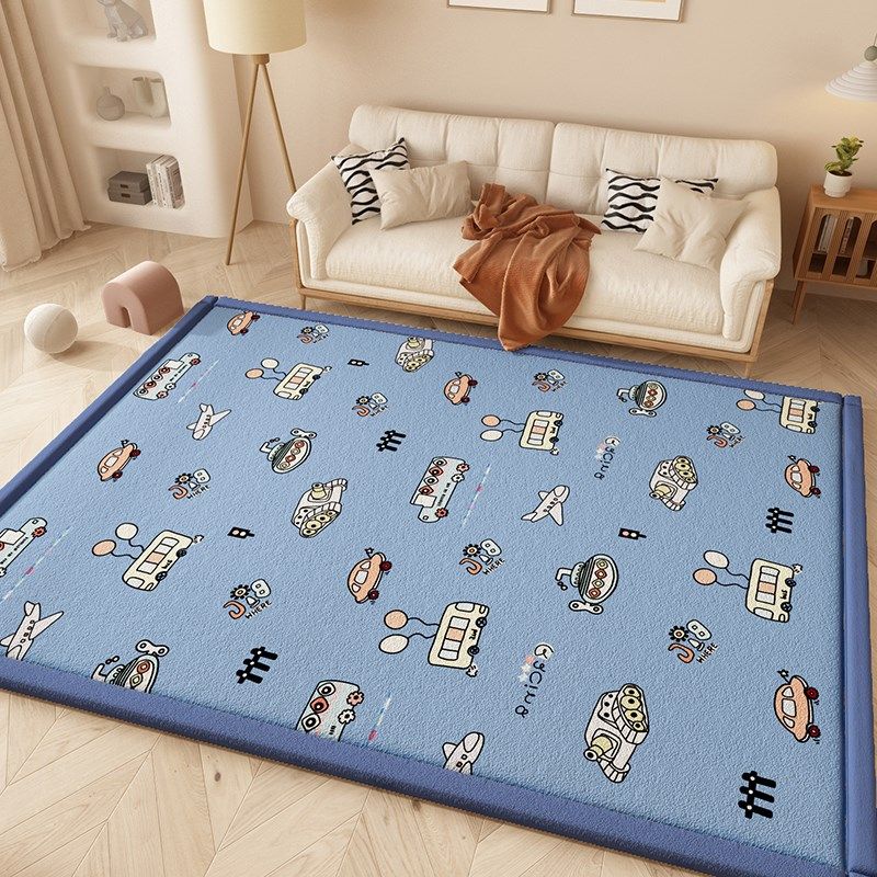 加厚儿童爬爬垫客厅地毯睡觉打地铺满铺防摔地垫秋冬卡通床边卧室,淘宝优惠券,粉丝福利购,淘宝优惠卷