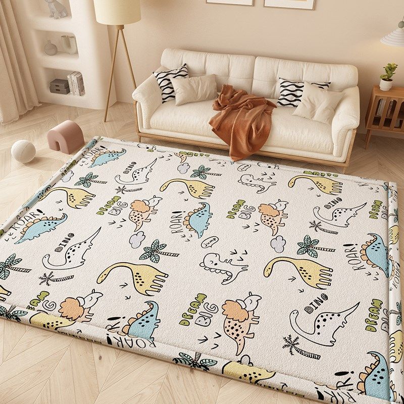 加厚儿童爬爬垫客厅地毯睡觉打地铺满铺防摔地垫秋冬卡通床边卧室,淘宝优惠券,粉丝福利购,淘宝优惠卷