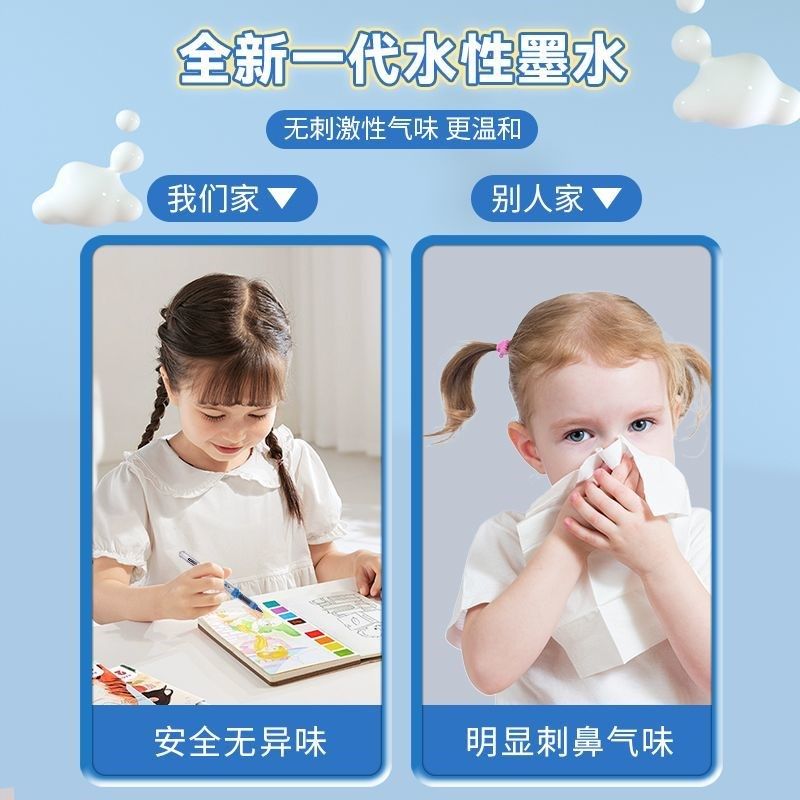 60色丙烯马克笔套装学生儿童美术绘画涂鸦水彩画笔48色36色,淘宝优惠券,粉丝福利购,淘宝优惠卷