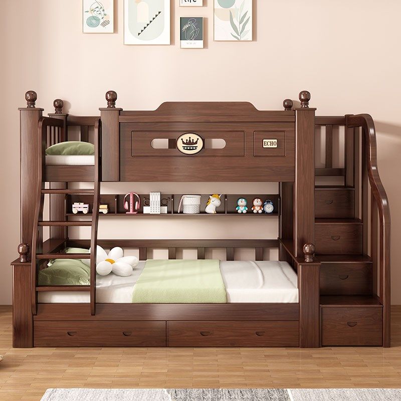 实木上下床双层床两层高低床小户型双人床儿童床上下铺木床子母床,淘宝优惠券,粉丝福利购,淘宝优惠卷
