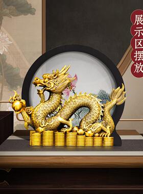 大号铜龙摆件黄铜龙购四海汉龙水龙青龙五爪金龙招财纯铜工艺礼品