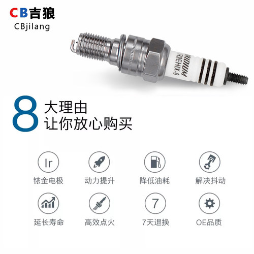CBR600RR F3 F4I F5 CBR929 954 CBR1000 10厘半牙铱金火花塞火嘴 - 图0