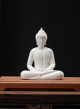 陶瓷释迦摩尼阿弥陀佛如来佛像摆件家居客厅玄关心经装饰画禅意灯