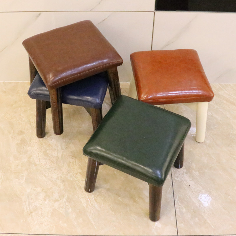 小凳子家用时尚圆凳子实木小板凳创意皮凳沙发凳成人软凳茶几矮凳,淘宝优惠券,粉丝福利购,淘宝优惠卷