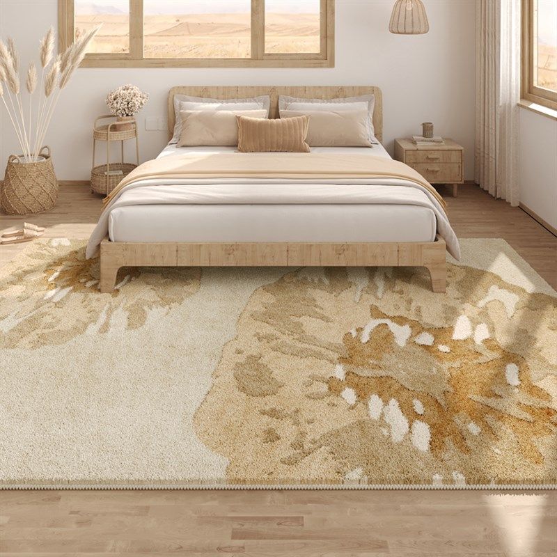 AOVOC 原木风卧室床边毯高级感床前客厅沙发茶几毯长条加厚地垫,淘宝优惠券,粉丝福利购,淘宝优惠卷