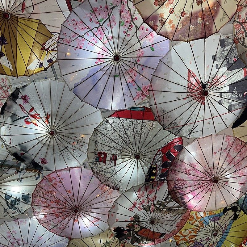 防雨防晒古风收缩伞饭店户外灯笼装饰伞吊顶中国风古典伞灯道具伞,淘宝优惠券,粉丝福利购,淘宝优惠卷