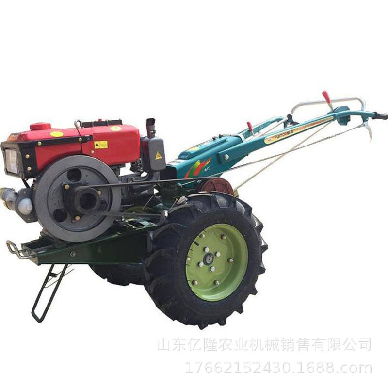 Micro tillage machine for land preparation and ditching, 8-25 HP hand-operated rotary tiller, orchard greenhouse ditching machine