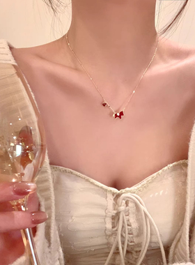 LastKiss新年红小马锁骨链