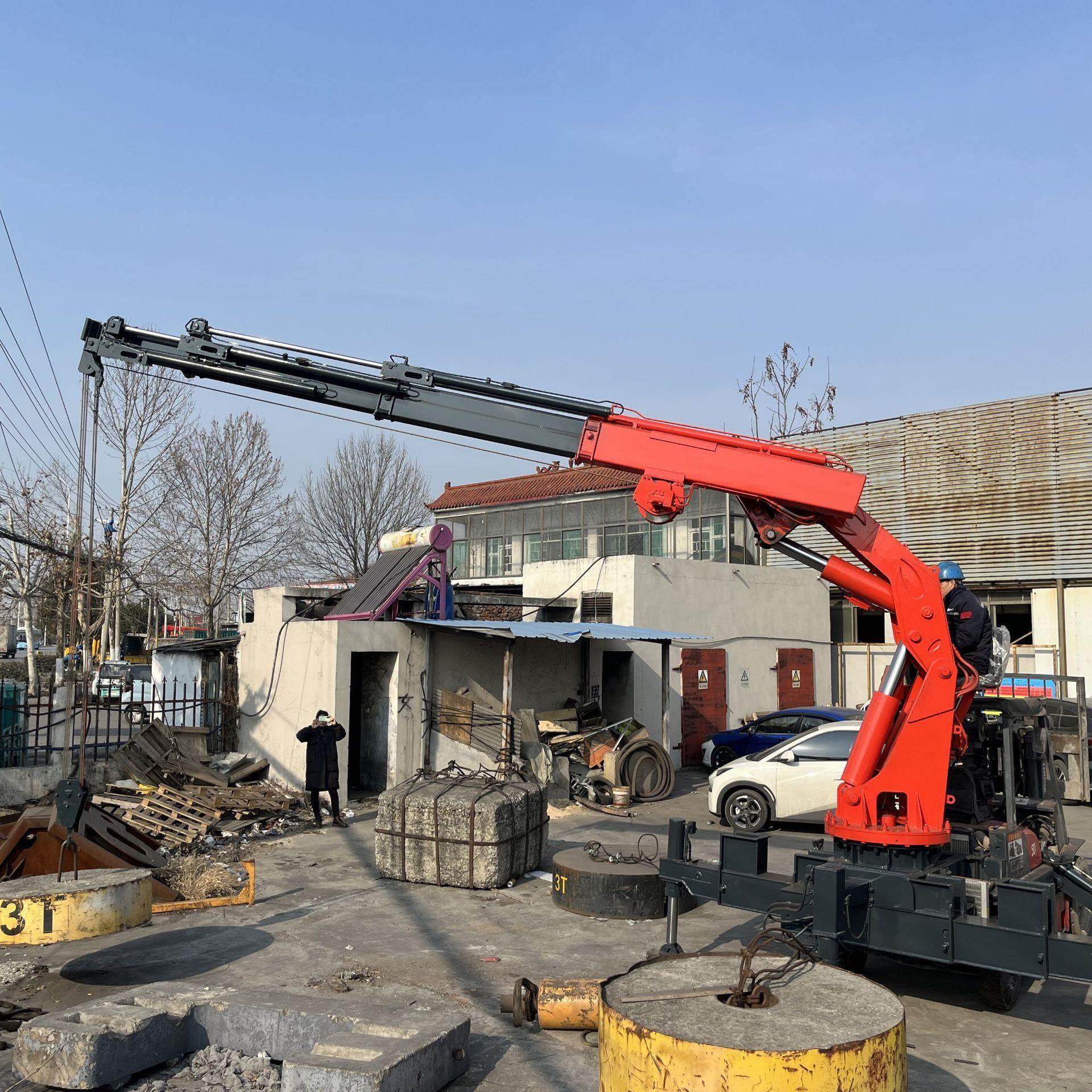 移动升降液压折臂吊小型旋转式叉车吊车一体多功能叉车折臂吊,淘宝优惠券,粉丝福利购,淘宝优惠卷