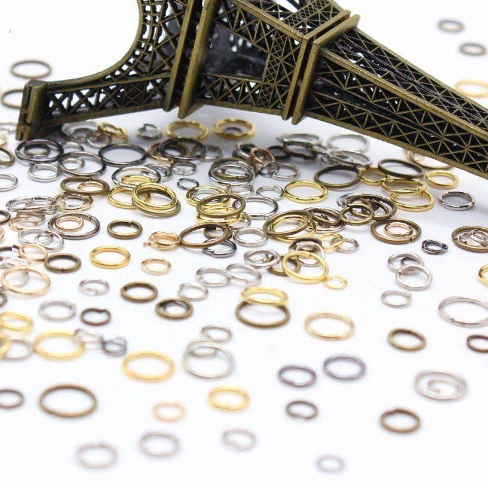 【200个】4/5/6mm开口圈平口圈项链手链链条接口手工饰品配件,淘宝优惠券,粉丝福利购,淘宝优惠卷