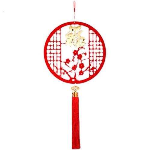 2026中国结挂件新年春节过年装饰挂饰 木制福字装扮乔迁布置用品 - 图3