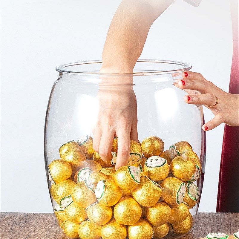 青柑防潮竹木盖食品级密封桶专用大容量透明容器茶叶罐陈皮储存罐,淘宝优惠券,粉丝福利购,淘宝优惠卷