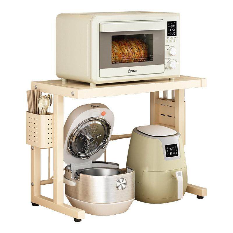 厨房微波炉置物架可伸缩调节烤箱架子家用台面多功能电饭锅收纳架,淘宝优惠券,粉丝福利购,淘宝优惠卷