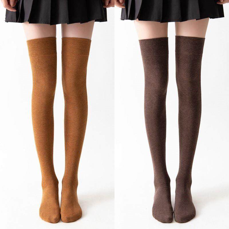 过膝袜女春秋款纯棉长筒压力护膝高筒秋冬黑色大腿长腿袜女士长袜,淘宝优惠券,粉丝福利购,淘宝优惠卷