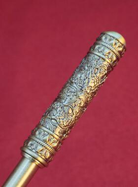 如意金箍棒可伸缩黑神话齐天大圣孙悟空道具黄铜摆件家居装饰品