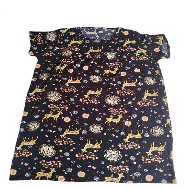 棉绸睡裙女夏季薄款短袖睡衣甜美宽松人造棉大尺码洋装春秋家居服,淘宝优惠券,粉丝福利购,淘宝优惠卷