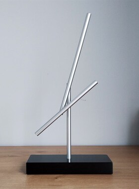 创意实木混沌摆钢铁侠永动机模型银河系电自动摇摆器摆件生日礼物