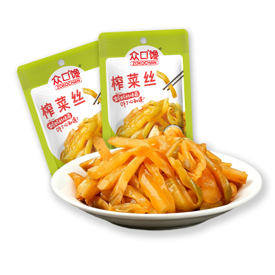 众口馋即食榨菜丝下饭开胃小袋