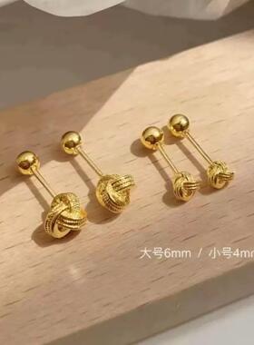 爆款如意结耳钉女高级气质耳环可