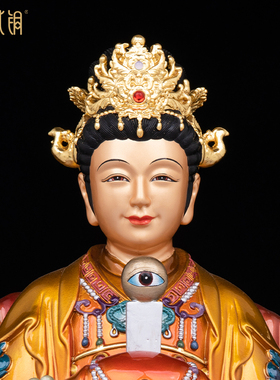 纯铜三霄娘娘送子供奉神像