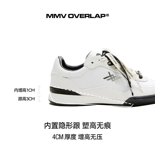 【明星同款】MMVOVERLAP奥利奥 运动休闲鞋老钱风复古百搭舒适 - 图1