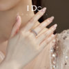 IDO Forever cultured diamond seven-star row diamond ring