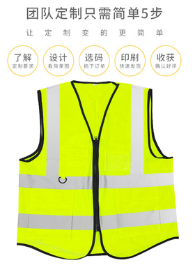 建筑工程反光背心马甲施工地夜荧光环卫工人交通大码夜间安全衣服