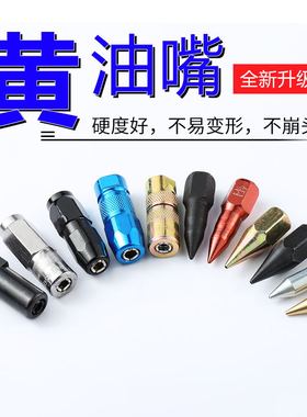 黄油枪枪嘴 嘴头通用枪头黄油嘴油枪配件软管手动平头枪管注油