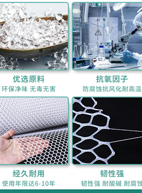 塑料阳台防护网围栏网防盗窗垫板安全网护栏网防猫掉网格封窗户网