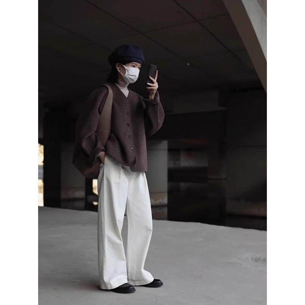 系复开古疏离感v领毛呢外套女秋子冬冷22528日淡系高级感衫夹克呢,淘宝优惠券,粉丝福利购,淘宝优惠卷